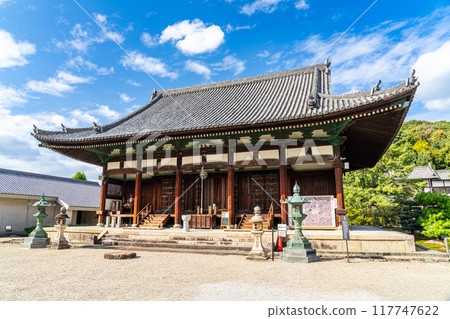 上大石永福寺 秋天的陽光明媚 大阪府南河內郡太子町 2 上大石永福寺 秋天的陽光明媚 大阪府南河內郡太子町 2 117747622