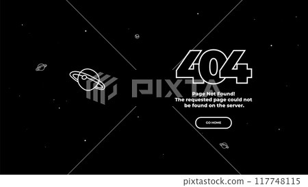 404 Page not found error. Vector layout template 117748115