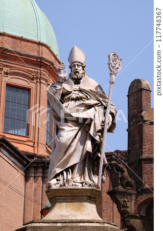 Saint Petronius, Saint Bartholomew church in Bologna, Italy 117748367