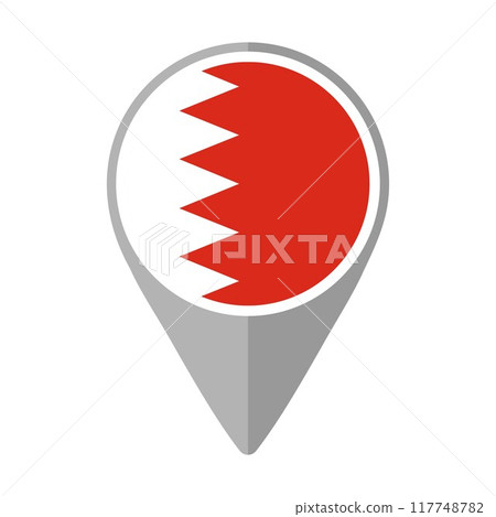 bahrain, flag, pin 117748782