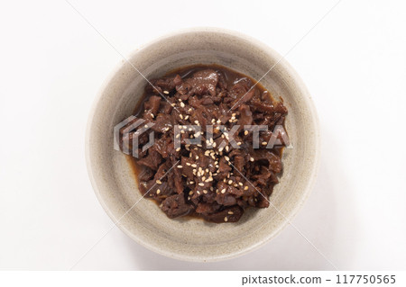 Beef tongue simmered in soy sauce Beef tongue simmered in soy sauce 117750565