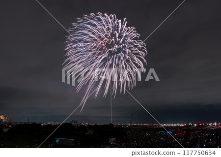 Edogawa (Ichikawa) Fireworks Festival, photographed from Edogawa Ward, Tokyo Edogawa (Ichikawa) Fireworks Festival, photographed from Edogawa Ward, Tokyo 117750634