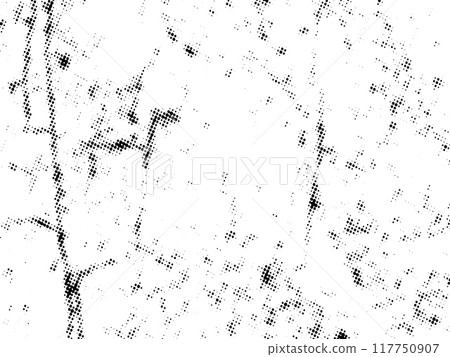 Set of Black and white grunge. Distress overlay texture. Surface dust and rough dirty wall background concept. Distress illustration simply place over object to create grunge effect. Vector EPS10. 117750907