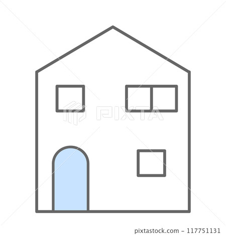 Simple house home icon 117751131