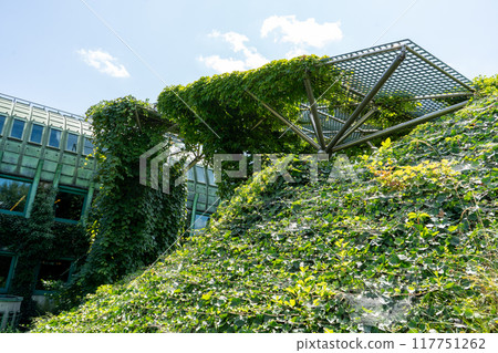 Library of Warsaw University. Polish modern architecture. Poland higher education. Library of Warsaw University. Polish modern architecture. Poland higher education. 117751262