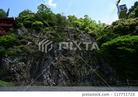 岐阜城金華山三層寶塔與燧石層 岐阜城金華山三層寶塔與燧石層 117751728