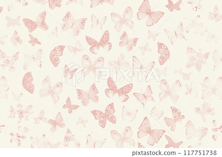 Seamless watercolor butterfly pattern Seamless watercolor butterfly pattern 117751738