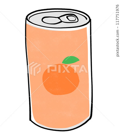 罐裝果汁插畫柳橙汁 117751976