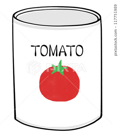Illustration of a tomato can Illustration of a tomato can 117751989