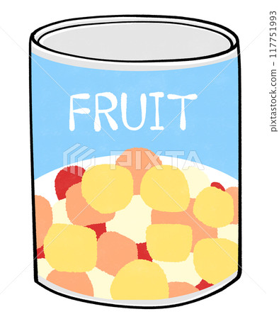 水果罐頭插畫 117751993