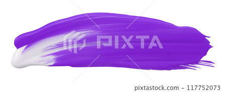 Shiny purple liquid from separate brush strokes on white background. Shiny purple liquid from separate brush strokes on white background. 117752073