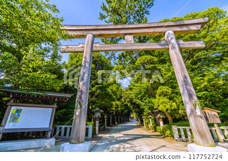 日本寒川街景、相模國一宮寒川神社、鳥居等所見 = 2020年7月21日 117752724