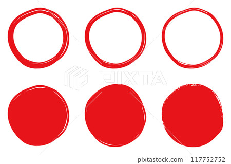 插畫素材:手繪簡單圓圈/圓圈紅色向量透明可愛可愛手繪套裝 插畫素材:手繪簡單圓圈/圓圈紅色向量透明可愛可愛手繪套裝 117752752