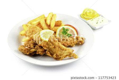 Classic Fish and chips Classic Fish and chips 117753423
