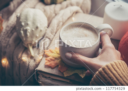 Cozy fall composition. Cozy fall composition. 117754329