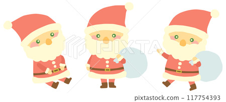 聖誕老人插畫集向量素材 117754393