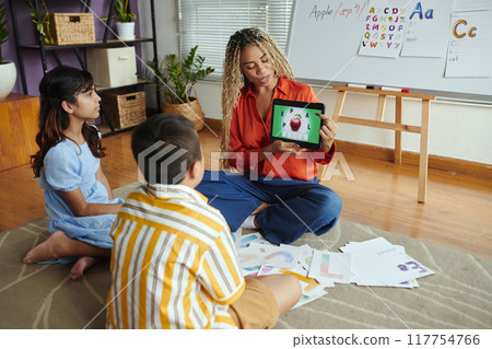 Engaging Children in Alphabet Learning Activity Engaging Children in Alphabet Learning Activity 117754766