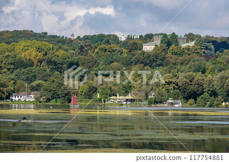 lake baldeney at eh german city of Essen lake baldeney at eh german city of Essen 117754881