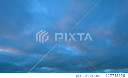 Sky and clouds at sunset. Different shades cloud with color sky. Timelapse. Sky and clouds at sunset. Different shades cloud with color sky. Timelapse. 117755358