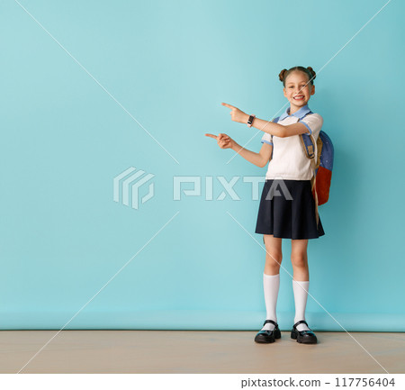 girl is ready to back to school girl is ready to back to school 117756404
