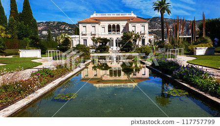 Villa Ephrussi de Rothschild on Saint-Jean-Cap-Ferrat at French Riviera Villa Ephrussi de Rothschild on Saint-Jean-Cap-Ferrat at French Riviera 117757799