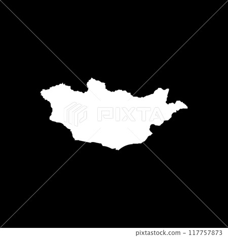 Mongolia map icon 117757873