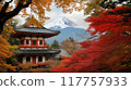 富士山、秋葉和五層寶塔 富士山、秋葉和五層寶塔 117757933