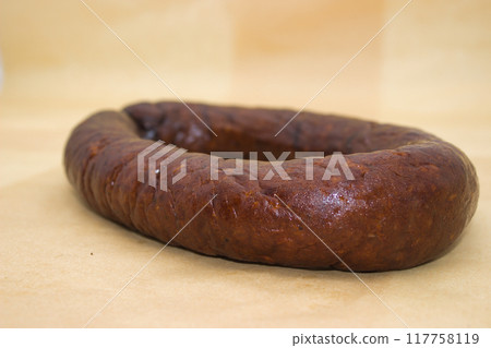 Traditional Smoked Homemade Sausage Ring 117758119