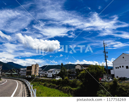 Scenery along the Metoba River in Matsumoto City 117758269