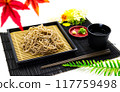 Zaru soba noodles: a Japanese dish that gives you a taste of autumn 117759498