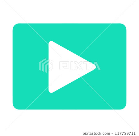 simple green video icon simple green video icon 117759711