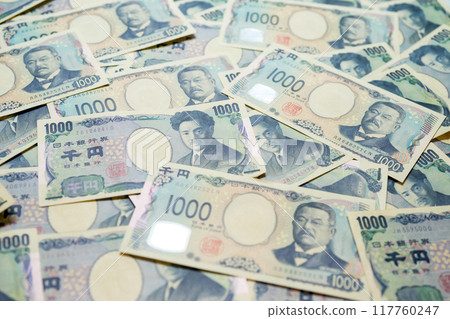 2024 New 1,000 yen notes and old 1,000 yen notes mixed 117760247
