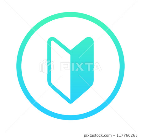Green gradation | Beginner mark Green gradation | Beginner mark 117760263