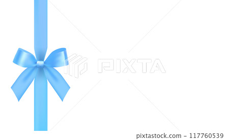 優雅的淺藍色絲帶向量設計背景 117760539