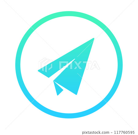 Green gradation | Paper airplane Green gradation | Paper airplane 117760595