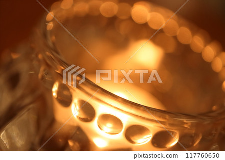 Glass aroma candle holder for indoor use 117760650