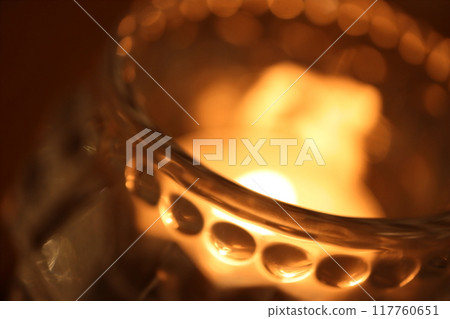 Glass aroma candle holder for indoor use 117760651