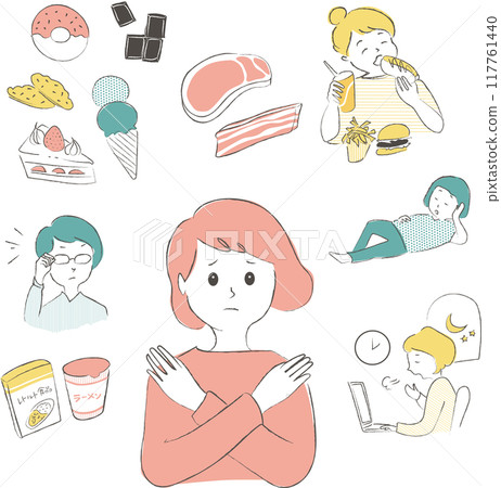 插圖集導致腸道環境惡化的原因 插圖集導致腸道環境惡化的原因 117761440