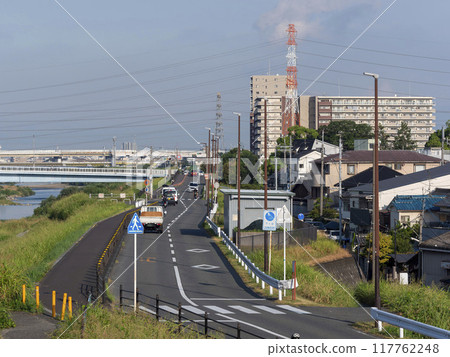 通勤時的大和川沿岸風景 117762248