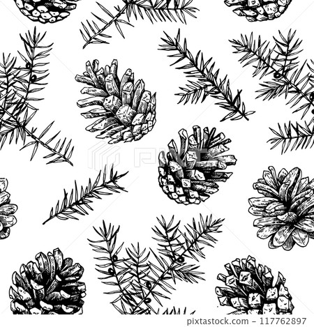 Tropical pattern with colorful bright psychedelic leaves.  117762897