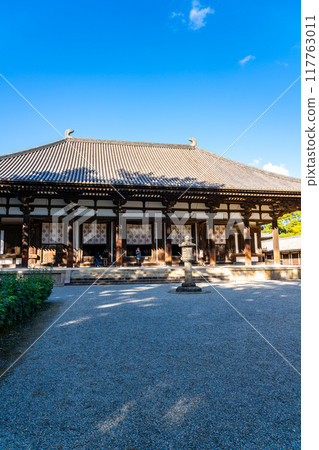 【奈良縣】藍天清爽的唐招提寺近藤 【奈良縣】藍天清爽的唐招提寺近藤 117763011