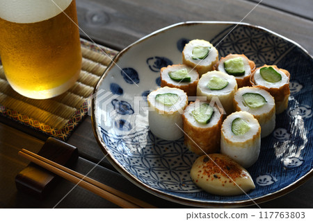 Diced cucumber Diced cucumber 117763803