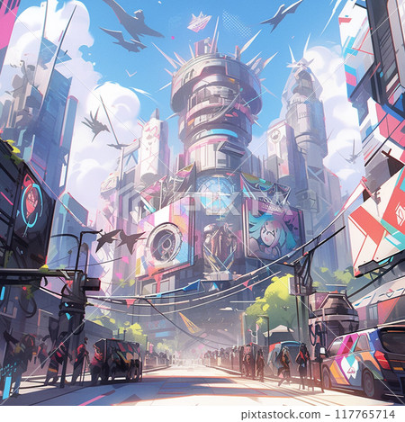 賽博朋克風光02 賽博朋克風光02 117765714