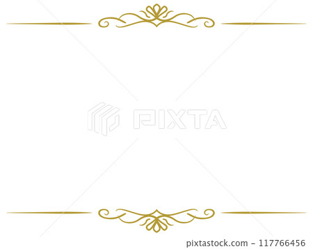 經典古董框架〜頂部和底部〜 117766456