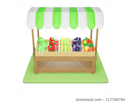 蔬果商的等距插圖 蔬果商的等距插圖 117766784