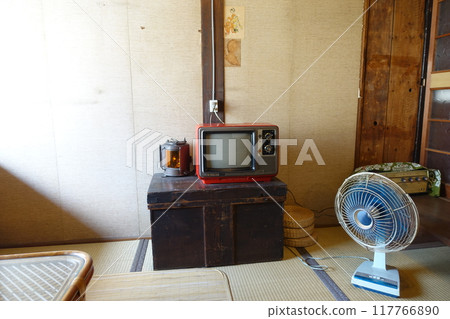 A nostalgic scene with Showa retro appliances A nostalgic scene with Showa retro appliances 117766890
