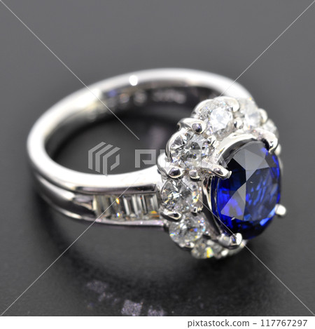 blue sapphire diamond jewelry 117767297
