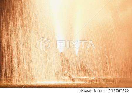 Hand-held fireworks showering with fantastic light 117767770