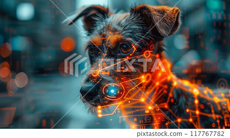 Chipping dogs. Identification of pets. Search for missing animals. 117767782