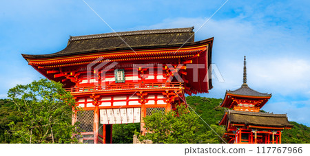 Views of Kiyomizu-dera temple in Kyoto, Japan 117767966